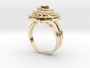 Concentrico- Anello Spirale 2 - Spiral Ring in 14K Yellow Gold