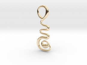 Floating river in 14K Yellow Gold