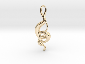 Dancing monkey  in 14K Yellow Gold