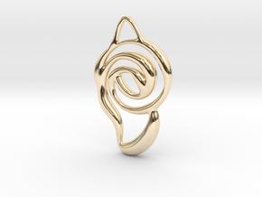 Achieve unity  in 14k Gold Plated Brass