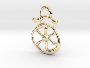 Electric wind  in 14k Gold Plated Brass