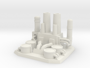 The gas refinery plant in White Natural Versatile Plastic