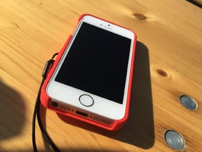iPhone 5S & SE Garmin Mount Case in Red Processed Versatile Plastic