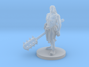 Half Orc Male Monk with Kanabo in Tan Fine Detail Plastic