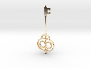 Truth Key in 14k Gold Plated Brass