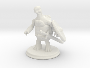 Tortle Barbarian in White Natural Versatile Plastic