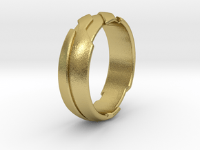 GD Ring - Edge in Natural Brass: 2.25 / 42.125