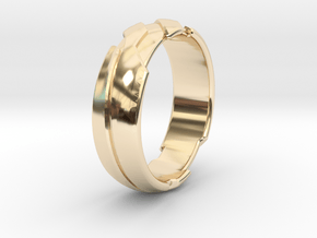 GD Ring - Edge in 14K Yellow Gold: 1.5 / 40.5