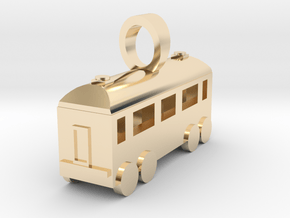 Wagon  [pendant] in 14k Gold Plated Brass