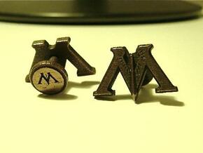 Harry Potter Ministry of Magic Cufflinks in Polished Bronze Steel