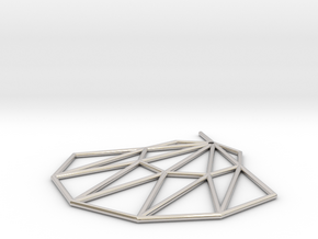 Low poly Doyenne Earring in Platinum