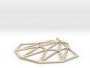 Low poly Doyenne Earring in 14k Gold Plated Brass