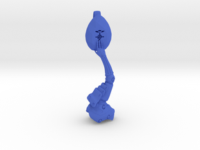 Artificial hand and Stone in Blue Processed Versatile Plastic