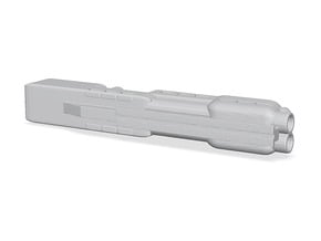 2 barreled pump shotgun in Tan Fine Detail Plastic