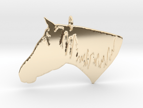 the Dakota Pendant - Precious Metals in 14k Gold Plated Brass