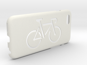 Iphone 6 case, Bicycle in White Premium Versatile Plastic