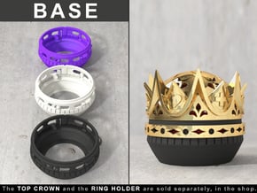 BASE for the Royal Love Crown Ring Box - Proposal in Black Natural Versatile Plastic