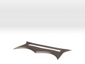 SHARP BLADE TOP-ADULT HOLLOW in Polished Bronzed Silver Steel