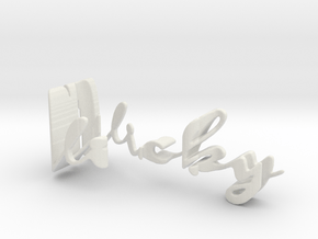 3dWordFlip: Vicky/Eric in White Natural Versatile Plastic