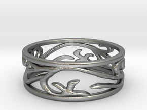Delicate Ivy Ring in Natural Silver: 5 / 49