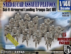 1/144 Sci-Fi Sardaucar Platoon Set 101 in Tan Fine Detail Plastic