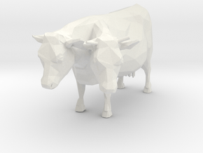 2-head Cow in White Natural Versatile Plastic
