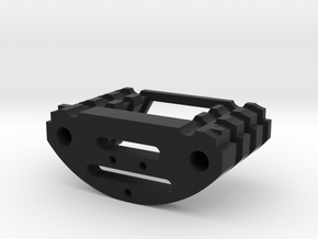 Chargeport holder greebles for arduino chassis in Black Premium Versatile Plastic