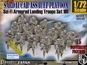 1-72 Sci-Fi Sardaucar Platoon Set 101 in Tan Fine Detail Plastic