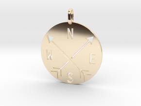 Adventure the four cardinal points in 14K Yellow Gold