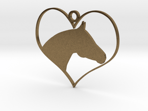 Horse Heart in Natural Bronze