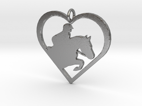Jumping Horse in Natural Silver