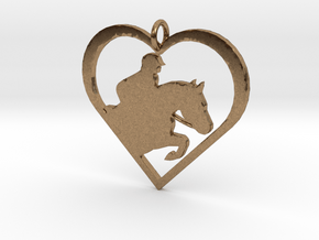 Jumping Horse in Natural Brass