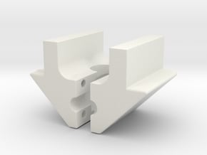 nylon peccar V insert in White Natural Versatile Plastic