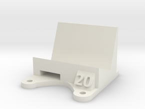 Wizard X220 / X220s: 20 Degree Action Cam Mount in White Natural Versatile Plastic