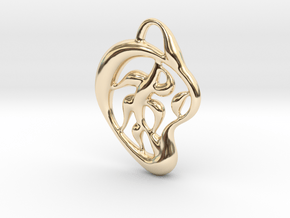 Pattern of nature in 14k Gold Plated Brass