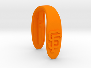SF key fob  in Orange Processed Versatile Plastic