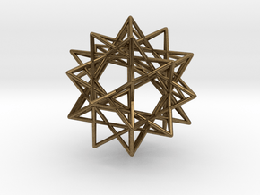 IcosiDodecahedral Star 1.5" V2 in Natural Bronze