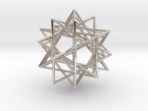 IcosiDodecahedral Star 1.5" V2 in Platinum