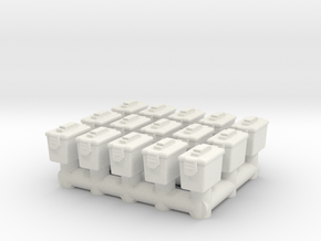 1/87 Scale Ammo Can set in White Natural Versatile Plastic