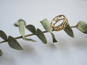 Delicate Ivy Ring in Natural Brass: 5 / 49