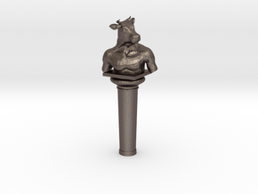 Minotaur in Polished Bronzed Silver Steel: Small