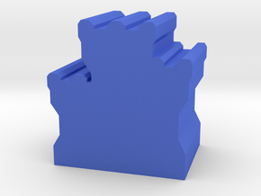 Game Piece, Dwarven Fortress in Blue Processed Versatile Plastic