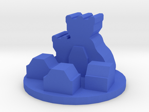 Game Piece, Dwarf Hold Token in Blue Processed Versatile Plastic