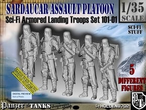 1/35 Sci-Fi Sardaucar Platoon Set 101-01 in Tan Fine Detail Plastic