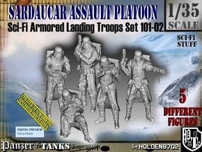1/35 Sci-Fi Sardaucar Platoon Set 101-02 in Tan Fine Detail Plastic