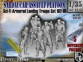 1/35 Sci-Fi Sardaucar Platoon Set 102-05 in Tan Fine Detail Plastic