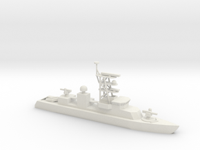 1/285 Scale Cyclone-class patrol ship in White Natural Versatile Plastic