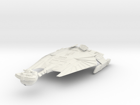 Klingon MarTil Class VI  BattleCruiser in White Natural Versatile Plastic