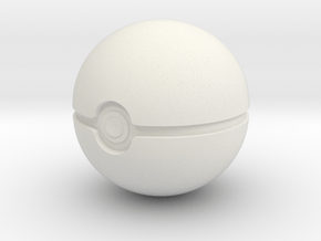 Pokeball  in White Premium Versatile Plastic