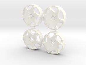MST / Weds Kranze Bazreia Insert (x4) in White Processed Versatile Plastic
